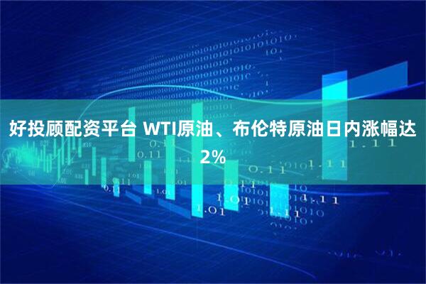 好投顾配资平台 WTI原油、布伦特原油日内涨幅达2%